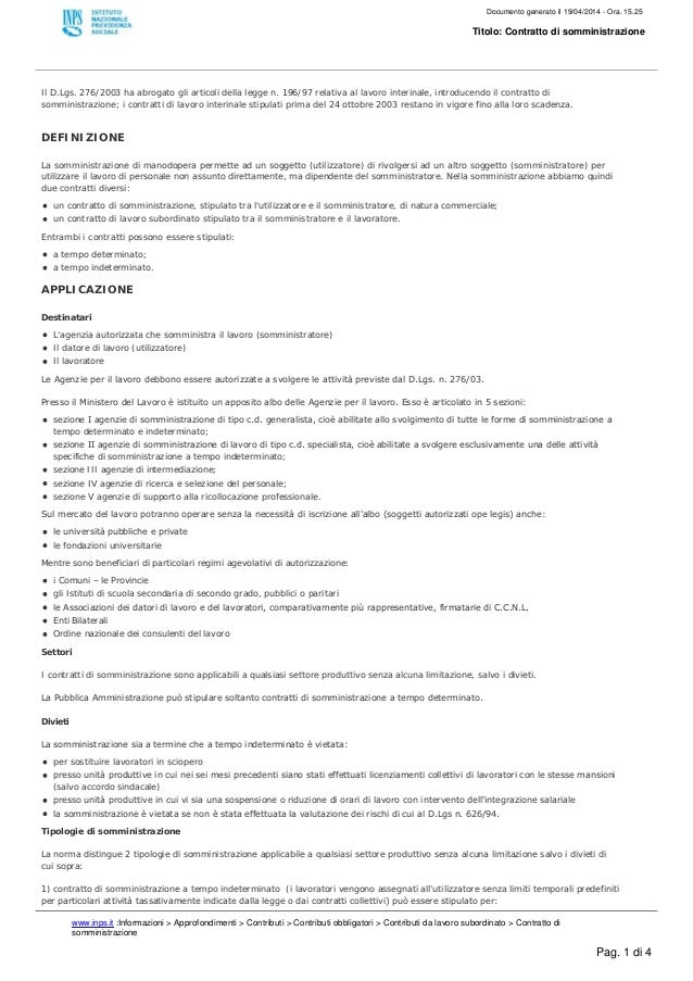 CONTRATTO LAVORO INTERINALE SCARICARE